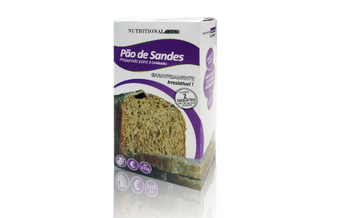 NutritionalARTS Pacote 2 Saquetas PÃ£o Sandes 0.8Kg